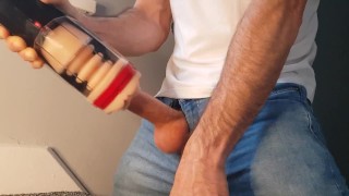 Sex machine Sucked the Cum out of me ☺ Sex Toy review fucks Hot Guy up!! 🤗