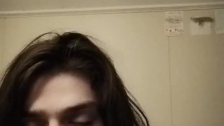 Sissy's LIPSTICK RUINED by DILDO