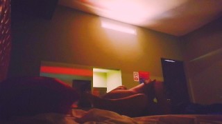 The power goes out and we fuck rich until I cum on her ass