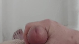 Shower masturbation. Jerk off till cum