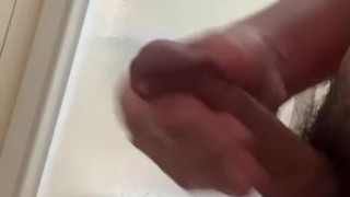 Masturbating in a friend's toilet