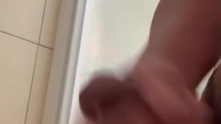 Masturbating in a friend's toilet
