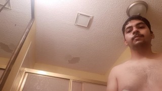 deep cleaning my face after being filled with cum
