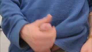 Johnholmesjunior in vancouver after work risky solo show huge cum load part 1