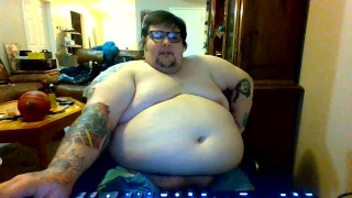 Fat Boy Webcam Jack Off on Underwear Shorts 🍰🩳