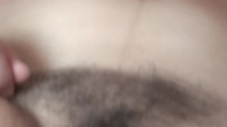 58-year-old Latin mother shows off in lingerie in front of the maid's son, she masturbates, cumshot