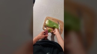 How to masturbate the penis with aloe vera lube gel and ejaculate a lot of sperm - POV tutorial