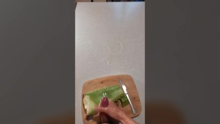 How to masturbate the penis with aloe vera lube gel and ejaculate a lot of sperm - POV tutorial
