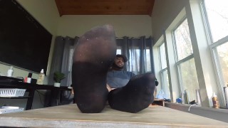 Cum To My Big Black Feet
