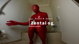ゼンタイシャワーでフェチ