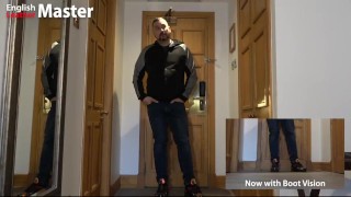 Leather transformation and mind fuck with boot vision PREVIEW