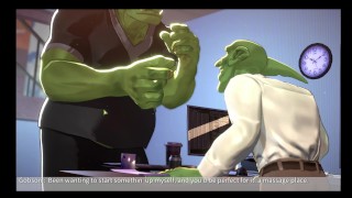 Orc Massage - mulher gato sendo fodida por orc