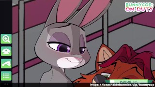 Judy Hopps x Gideon Hentai - Bunnycop v4.0