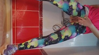 Selfie After GYM # PEE in GYM Shower room