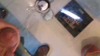 Hot guy moaning loud while jerking off