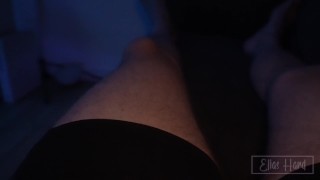 Masturbating and dirty talk ends in a huge cumshot