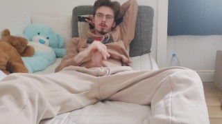 Jerking off and showing my dirty socks + Cumming and showing my dick fill of cum