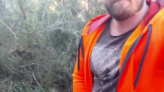 Thick Muscle Bear and Cub Son Wank in the Australian Bush