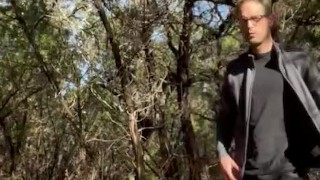 Hot Guy exposes himself outside