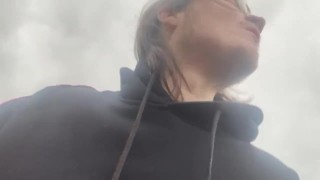 Another public wank 