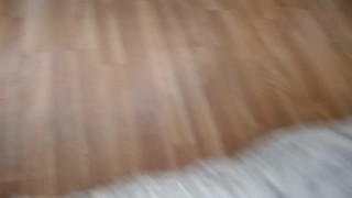 Good Cock with Durex Lubricant is Massaged until Creamy Cum Spit