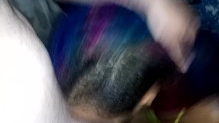 sucked the fuck out of me with a very wet blowjob I ejaculated on her tit and made her ejaculate💦