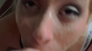 Hot Wife Drinks Pee & Sucks Her Husbands Friends Dick (OnlyFans @blondie_dread For Full Video)