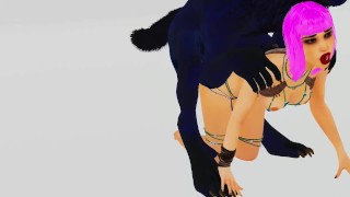 Curvy Bitch breeds with Furry Werewolf | Big Cock Monster | 3D Porn Wild Life