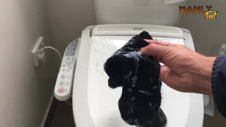 THICK WORK SOCKS - SPENT THE DAY SOAKED IN CUM - CUM FEET SOCKS SERIES - MANLYFOOT 💦 🦶