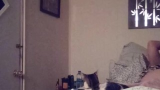 Milf smoking in night dress while watching tv part 2