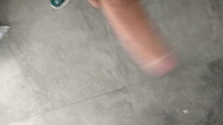 Horny Pig Pisses in a Cup and then Jerks off and Cums in the Piss