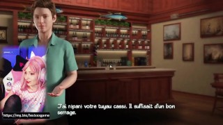 (Episode 18) Il baise une milf dans les toilettes du bar ! FR Treasure of Nadia Story