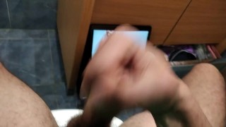 Big Cock Jerks Off With Porn Actress Eva Elfie Sucking Cock.Glory hole