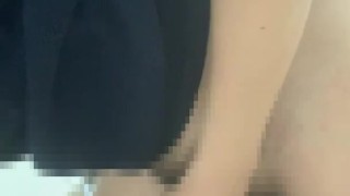 Cumshot in a cup - Cute Japanese skinny gay masturbation cumshot (censored)