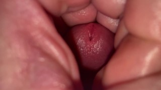 The guy jerks off very close-up. Lots OF SPERM. The whole carpet is filled with cum