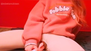 Amateur skinny girl masturbs after school pink bunny vibrator in ...