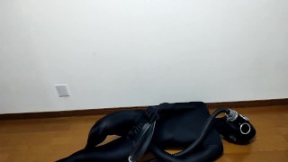 ブレコンバッグで呼吸制御ゼンタイフェチ
