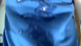 Kudoslong in t-shirt posing and wanking until he ejaculates spurting cum all over his t-shirt