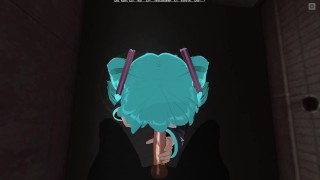 3D HENTAI POV Hatsune Miku sucks your cock hard until you cum