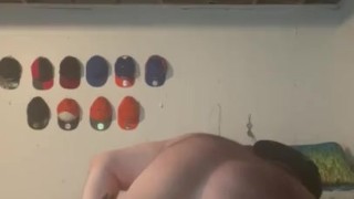 Fucking myself with my dildo