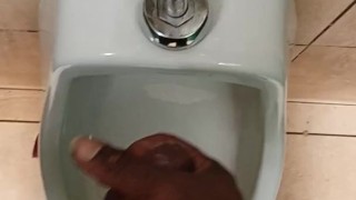 Buck jacking off in the Dick's Sporting Goods