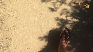 THICK WHITE CUM - PUBLIC NUDIST BEACH - CUM FEET SOCKS SERIES - MANLYFOOT 💦 🦶EPISODE 1
