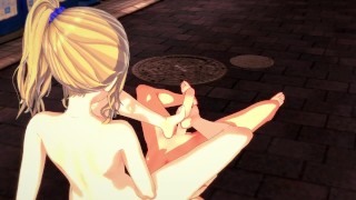 (POV) Ai Hayasaka Rubs and Steps on your Dick with her FEET Hentai Love is War