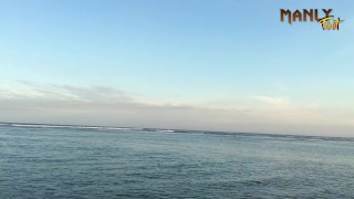 CUM FINS & FLIPPERS - PUBLIC NUDIST BEACH - CUM FEET SOCKS SERIES - MANLYFOOT 💦 🦶 - EPISODE 3