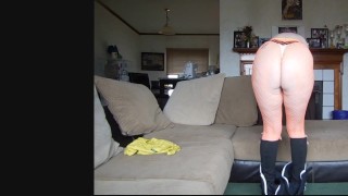 Sexy Milf Tease , Dancing shaking tits and ass! 