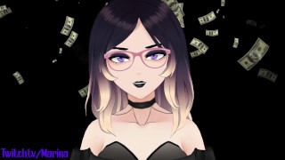 Findom Vtuber makes you send money and get off - JOI - Preview