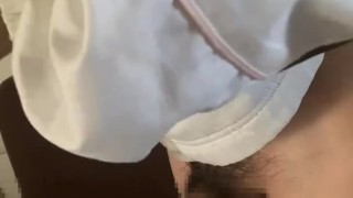 Cumshot to glass - strange masturbation in Japan (censored)