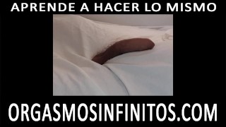 Cinco orgasmos en seis minutos. Masturbación sin manos y sin eyaculaciones. Polla grande.