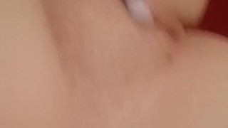 using vibrator on clit an cumming.