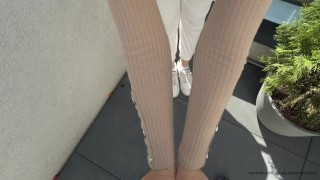 Met a young slut at party and filled her pussy with cum!